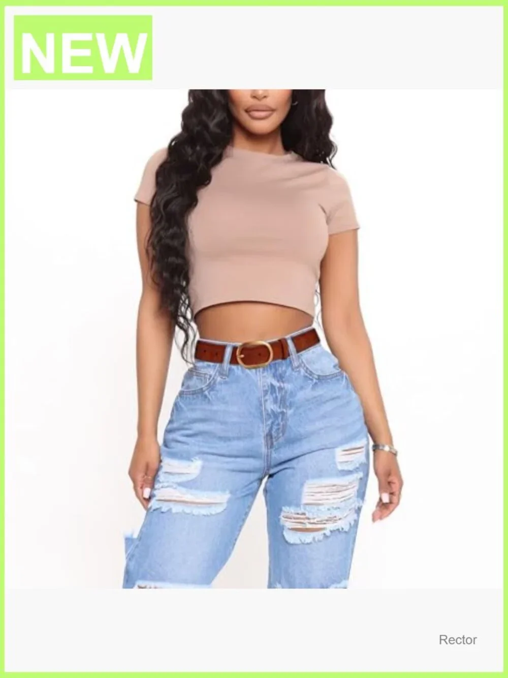 Suede Leather Waist Belt with Gold Buckle for Dresses Jeans